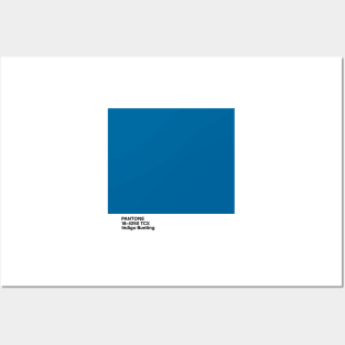 pantone 18-4250 TCX Indigo Bunting Posters and Art